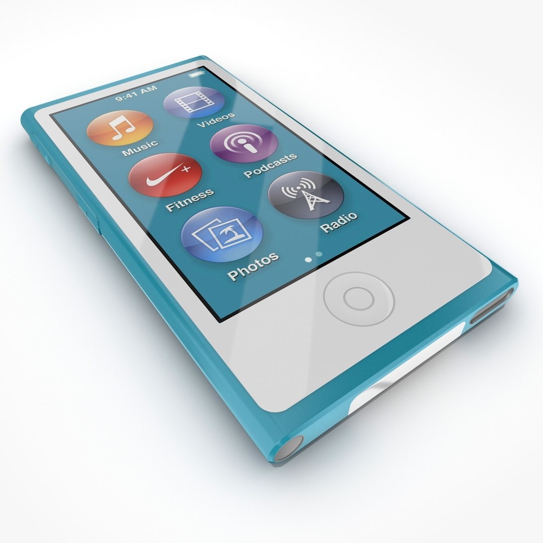 3d Model Apple Ipod Nano 2012