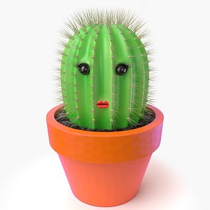 toy cactus girl 3D model