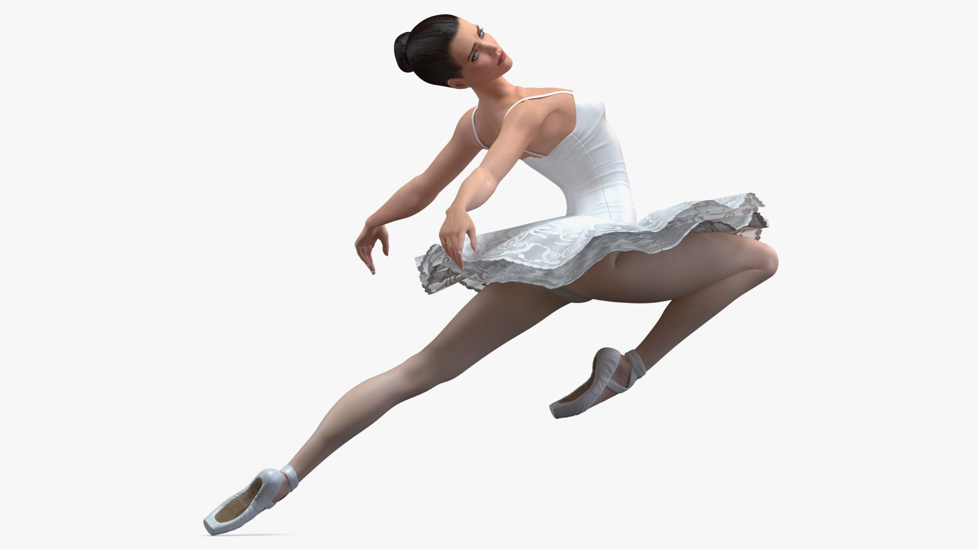 Ballet Dancer Ballerina 3D model preview