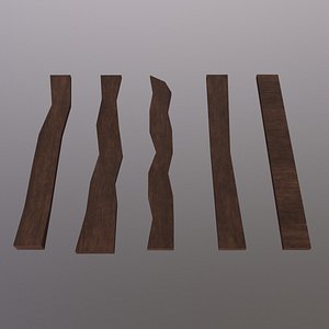 Wood Game Ready Low Poly 3D Model 3D