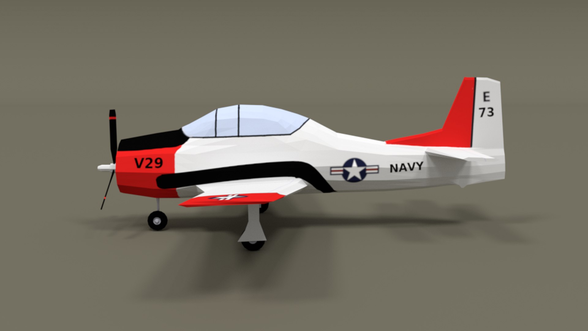 T-28 Trojan Training Airplane 3D - TurboSquid 1406987