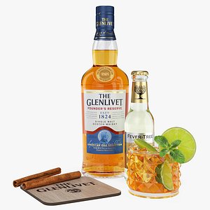 Whiskey Set Still Life model