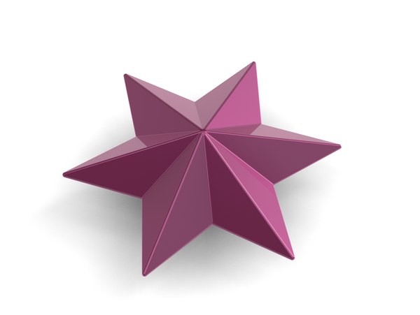 3D model christmas star