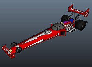 maya dragster car
