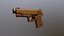 Stylizowany drewniany pistolet-rekwizyt