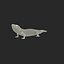 3d model blue tongued skink pose