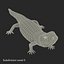 3d model blue tongued skink pose