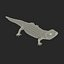 3d model blue tongued skink pose