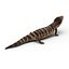 3d model blue tongued skink pose