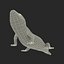 3d model blue tongued skink pose