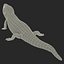 3d model blue tongued skink pose