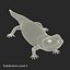3d model blue tongued skink pose