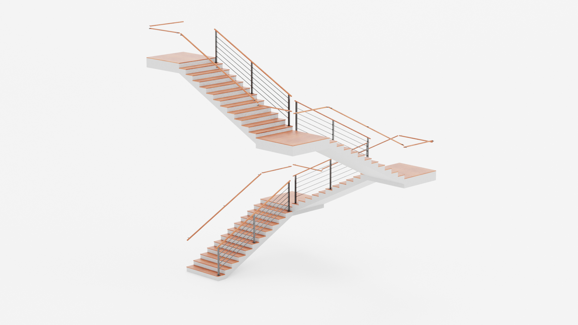 3D Square Staircase 03 - TurboSquid 2289200