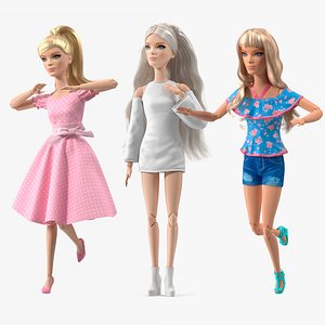 Barbie Dolls Rigged for Cinema Collection