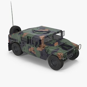 humvee m1151 camo 3d model
