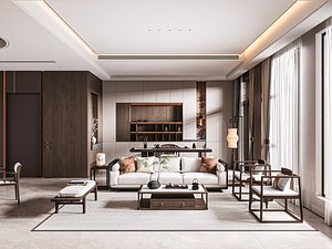 3D Modern living room model