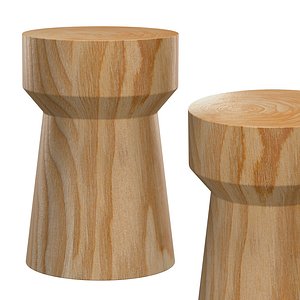 3D JAVA TEAK TAPER SIDE TABLE