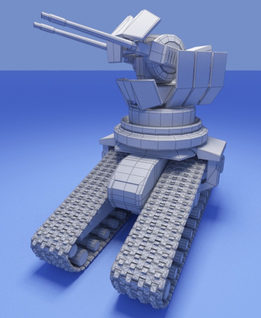 Autonomous Drone Tanks 3d 3ds