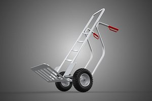 TRUNDLER HAND TRUCK HANDCART BAG SACK TROLLEY BARROW BOX PALLET 3D model