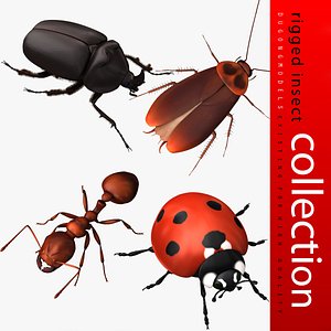 Rigged Insect Collection 01