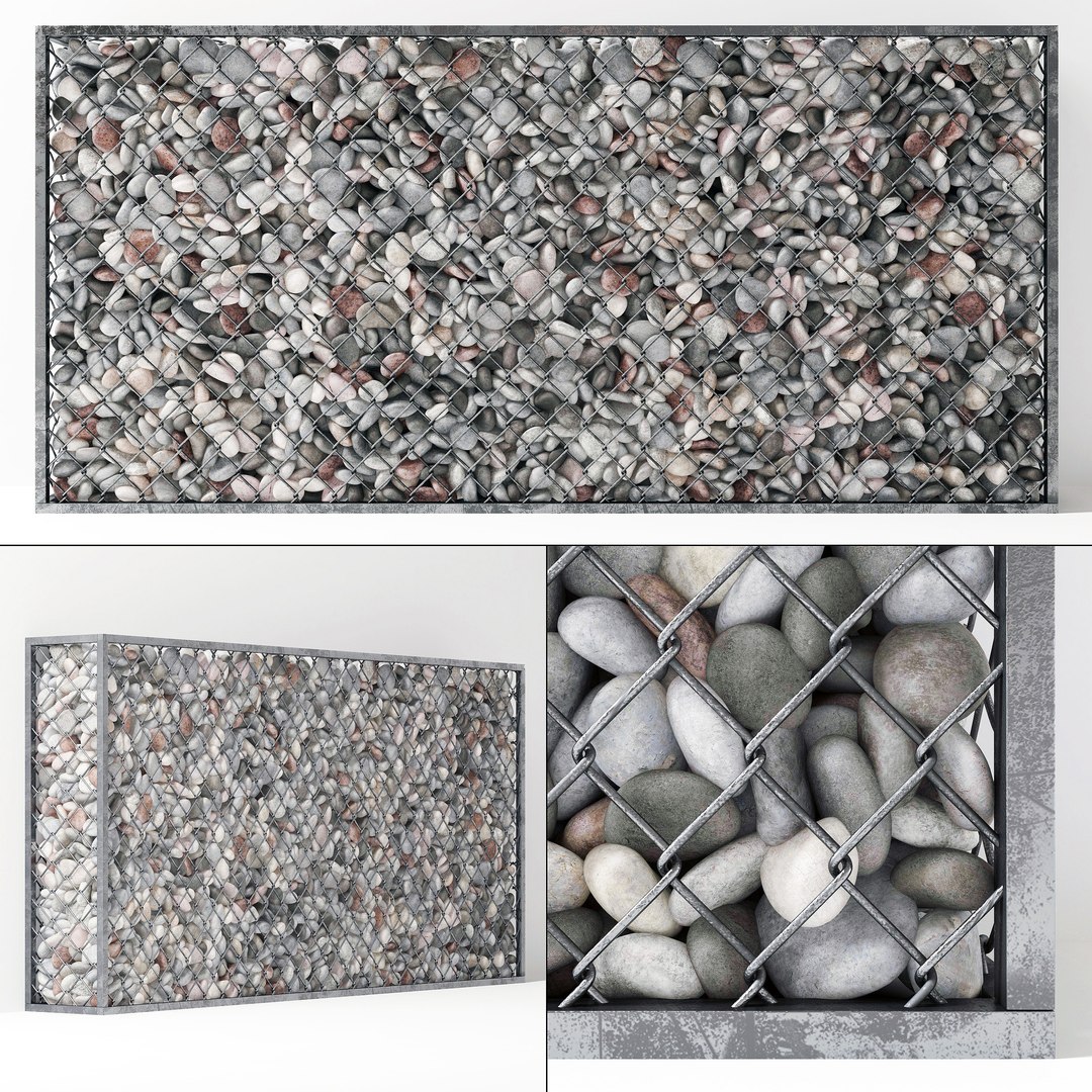 Pebble Gabion 3D Model - TurboSquid 1525979