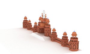 3D castle intro model