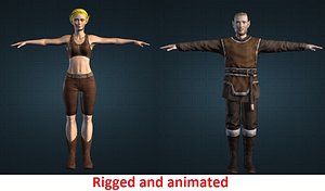 Couple of Elf with archers animations