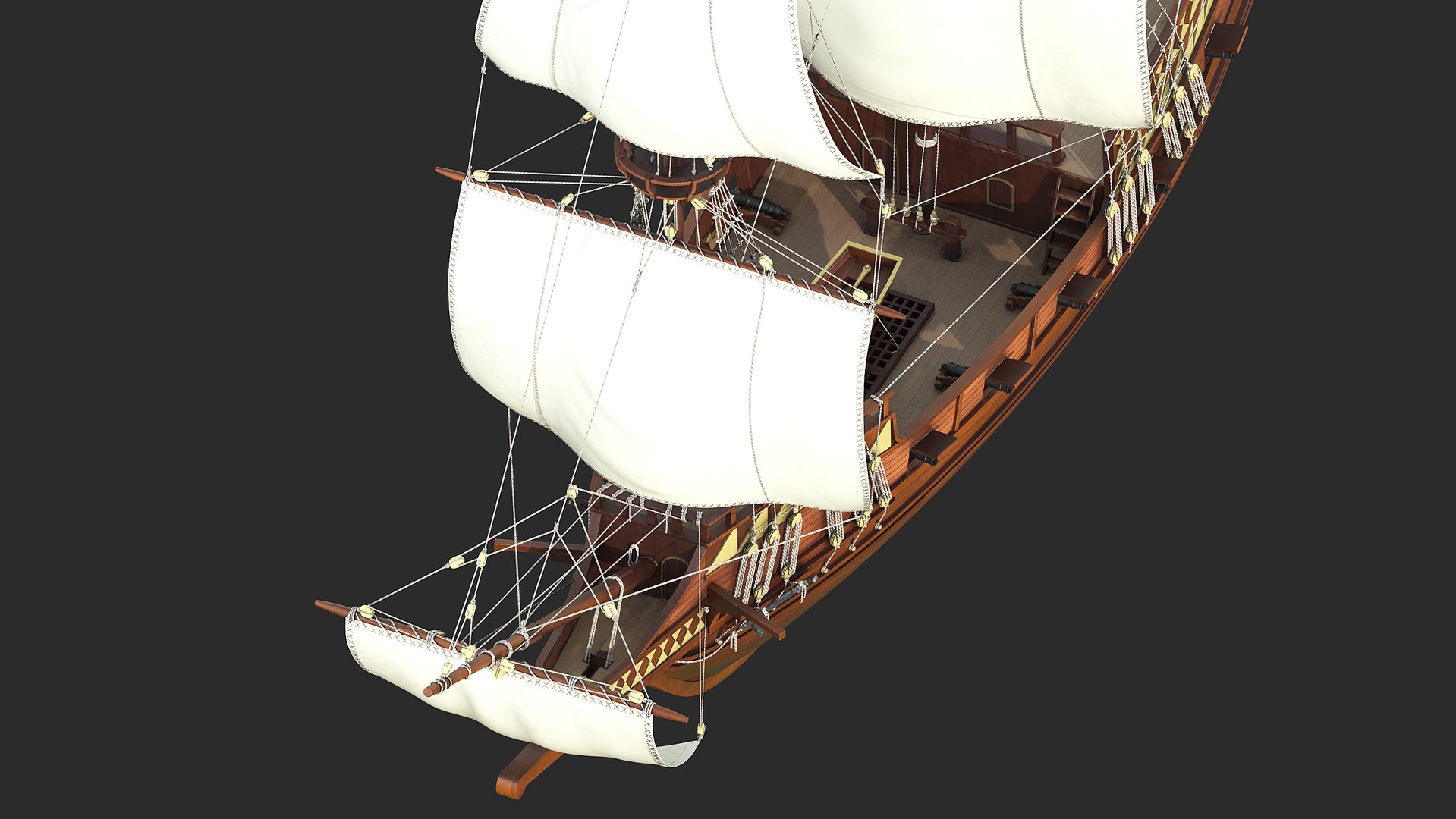 3D Buccaneer Ship Model - TurboSquid 2211184