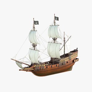 3D Buccaneer Ship model
