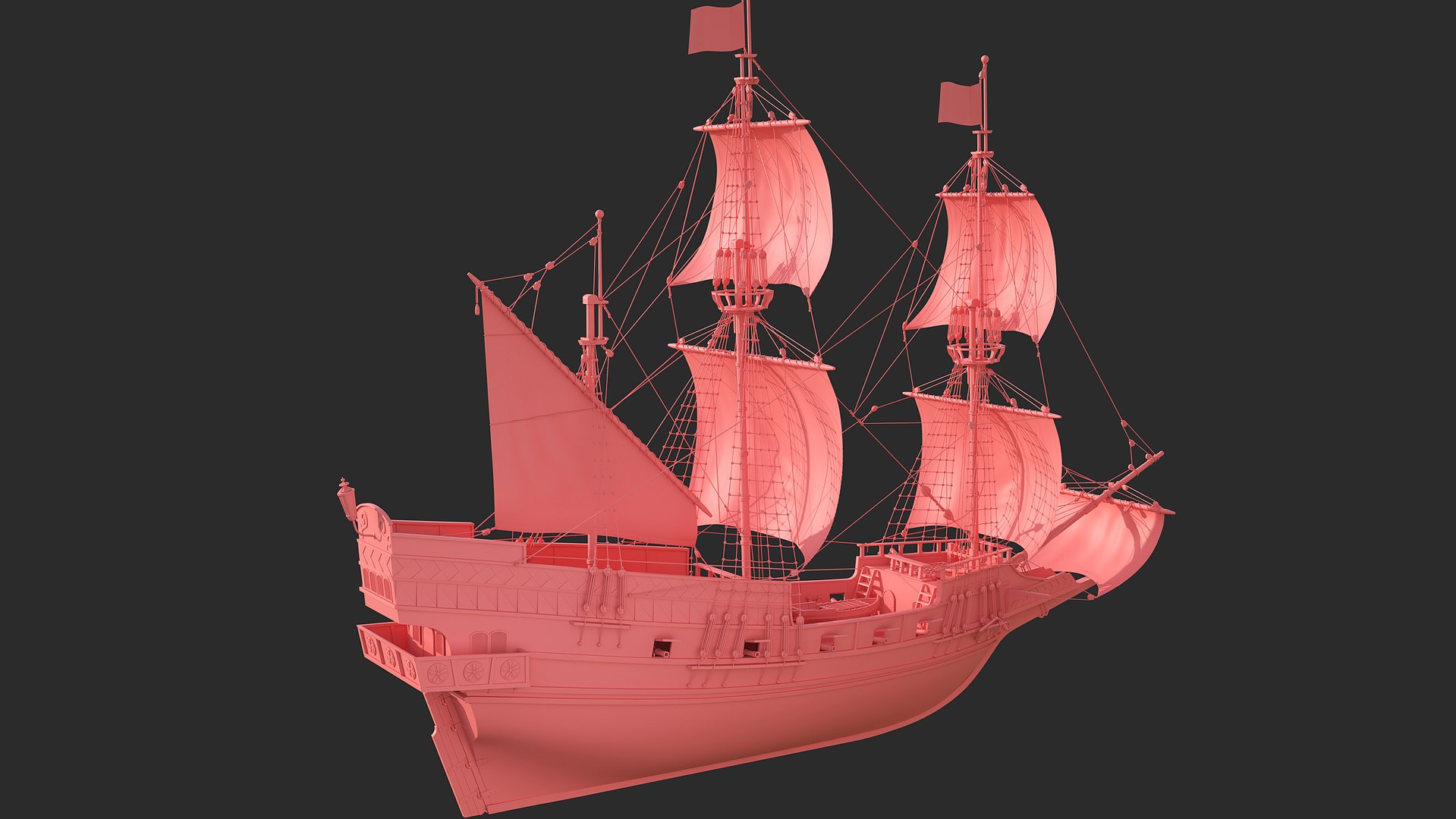 3D Buccaneer Ship Model - TurboSquid 2211184