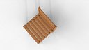 Realistic Wooden Chair 3D Model - Low Poly Furniture for Interior and Exterior Design