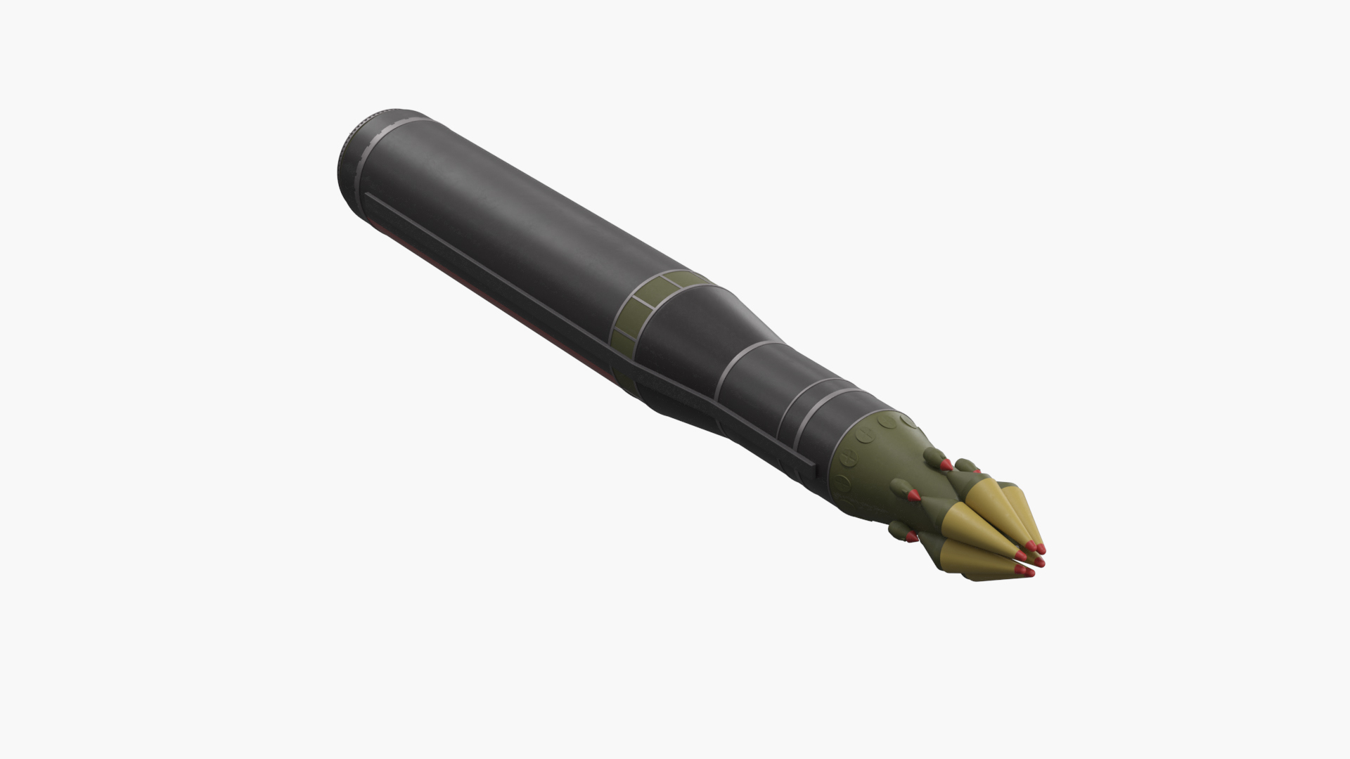 RS-26 Rubezh Multiple Warhead Missile 3D - TurboSquid 2412775