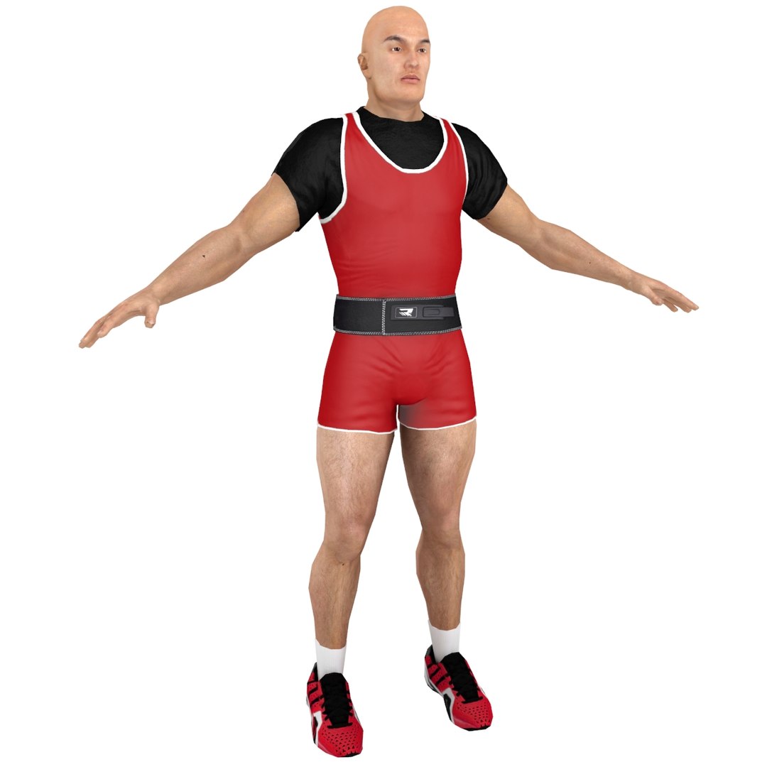 3D weightlifter games model - TurboSquid 1297468