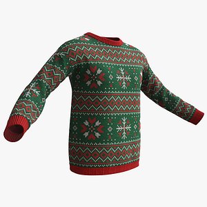 Christmas sweater green
