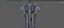 Elefante dei cartoni animati - MAYA Rigged e Blender Rigged
