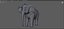 Elefante dei cartoni animati - MAYA Rigged e Blender Rigged