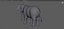 Elefante dei cartoni animati - MAYA Rigged e Blender Rigged