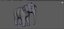Elefante dei cartoni animati - MAYA Rigged e Blender Rigged