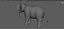 Elefante dei cartoni animati - MAYA Rigged e Blender Rigged