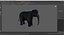 Elefante dei cartoni animati - MAYA Rigged e Blender Rigged