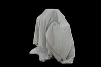 Sheet Covered Boxes 2 -  tarp boxs atic box dustsheet cloth crates