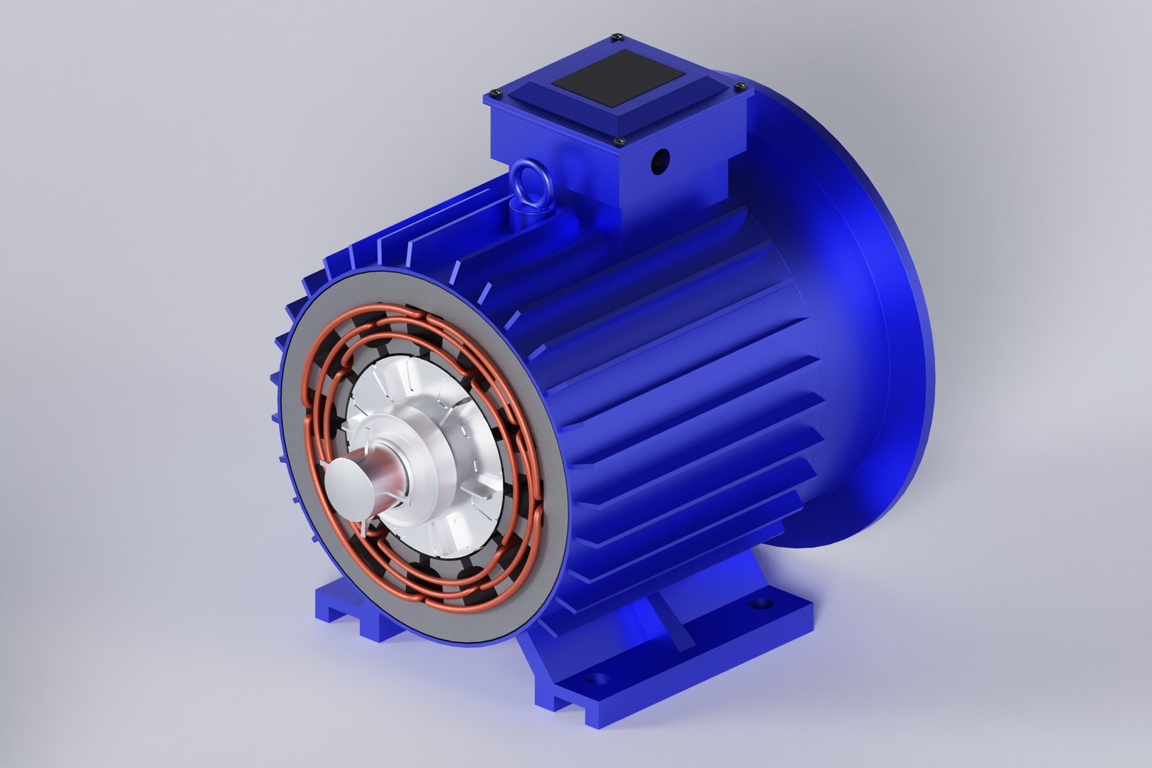 Squirrel Cage Induction motor model - TurboSquid 2148264