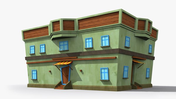 Cartoon house 3D model - TurboSquid 1697091