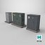 Industrial Electrical Utility Cabinet Set - Heavily Weathered and Gritty PBR Models