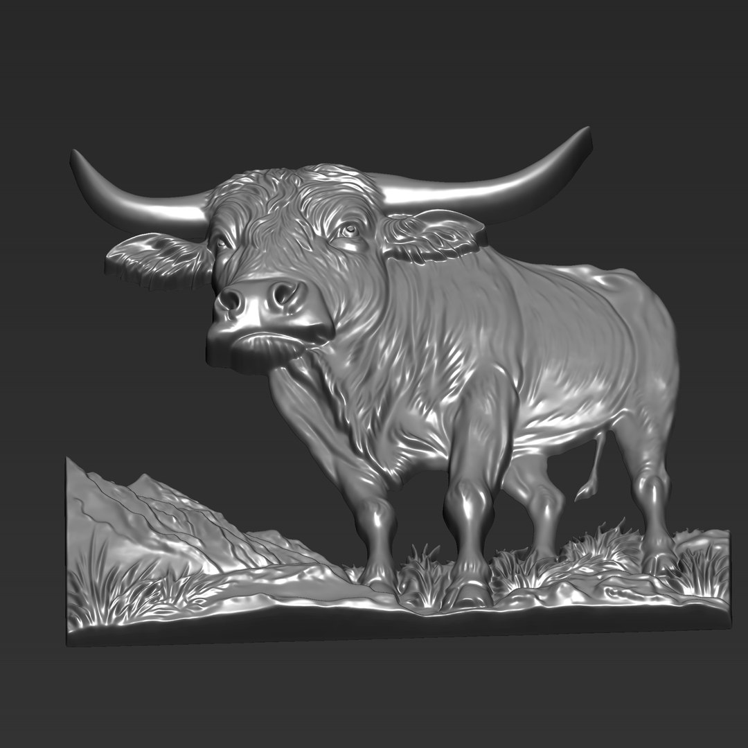 3D Bull Model - TurboSquid 2440188