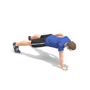 animations exercise man 3D model