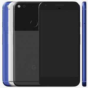 3D Google Pixel XL 1st generation All Colors