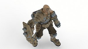 3D Post apocalypse warrior