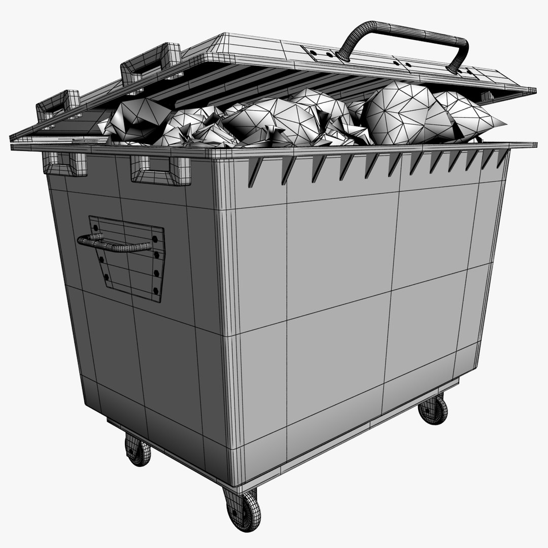 Garbage Container 3d Model