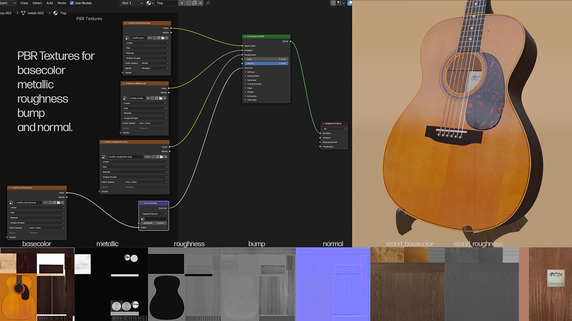 Martin Acoustic Guitar - Spruce top with Stand 3D https://p.turbosquid.com/ts-thumb/Rl/xHt8Uu/0v/pbr_textures/jpg/1775843870/1920x1080/fit_q87/0fc7f3ad0ac9fc13d230ef12d361042a282af569/pbr_textures.jpg